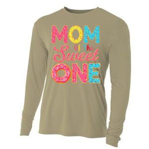 Mom Of The Sweet One 1st Birthday Donut Theme Family Cooling Performance Long Sleeve Crew