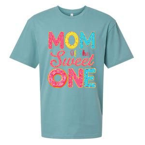 Mom Of The Sweet One 1st Birthday Donut Theme Family Sueded Cloud Jersey T-Shirt