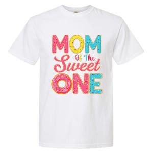 Mom Of The Sweet One 1st Birthday Donut Theme Family Garment-Dyed Heavyweight T-Shirt