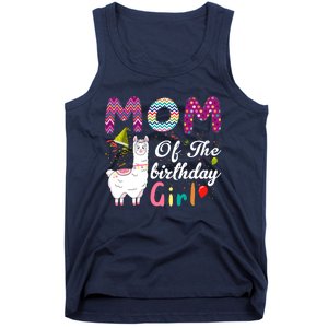 Mom Of The Birthday Girl Llama Tank Top