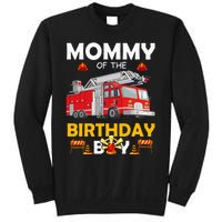 Mommy Of The Birthday Fire Truck Firefighter Party Mom Sweatshirt