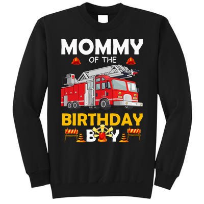 Mommy Of The Birthday Fire Truck Firefighter Party Mom Sweatshirt