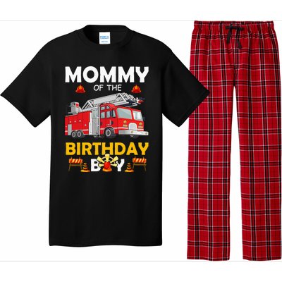 Mommy Of The Birthday Fire Truck Firefighter Party Mom Pajama Set