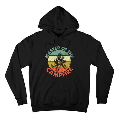 Master Of The Campfire Dad Camping Hoodie