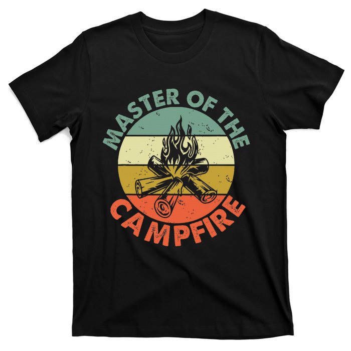 Master Of The Campfire Dad Camping T-Shirt