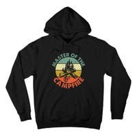 Master Of The Campfire Dad Camping Tall Hoodie