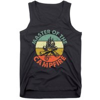 Master Of The Campfire Dad Camping Tank Top