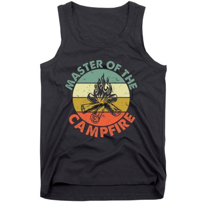 Master Of The Campfire Dad Camping Tank Top