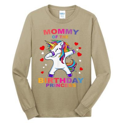 Mommy Of The Birthday Princess Unicorn Outfit Tall Long Sleeve T-Shirt