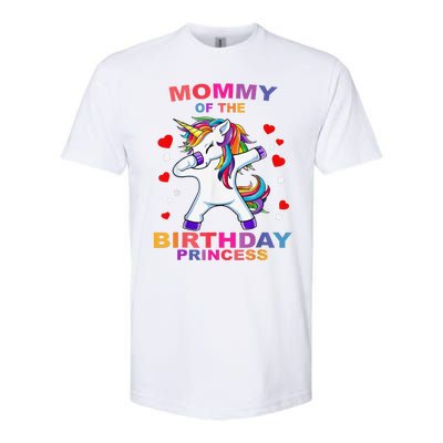 Mommy Of The Birthday Princess Unicorn Outfit Softstyle® CVC T-Shirt