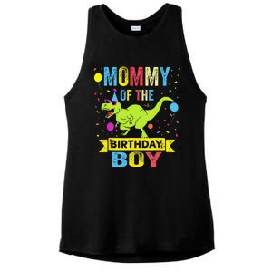 Mommy Of The Birthday TRex RAWR Dinosaur Birthday Ladies PosiCharge Tri-Blend Wicking Tank