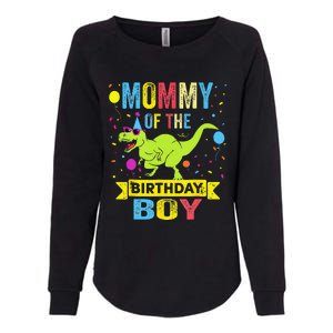 Mommy Of The Birthday TRex RAWR Dinosaur Birthday Womens California Wash Sweatshirt