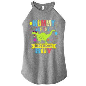 Mommy Of The Birthday TRex RAWR Dinosaur Birthday Women's Perfect Tri Rocker Tank