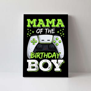 Mama Of The Birthday  Gamer Family Matching Canvas