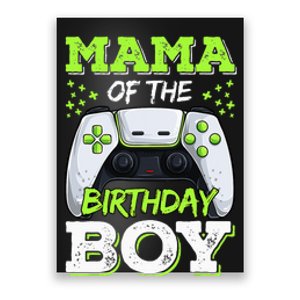 Mama Of The Birthday  Gamer Family Matching Poster