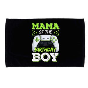 Mama Of The Birthday  Gamer Family Matching Microfiber Hand Towel