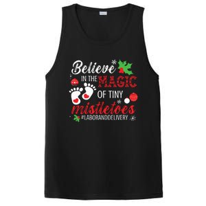 Magic Of Tiny Mistletoes Labor And Delivery Christmas PosiCharge Competitor Tank