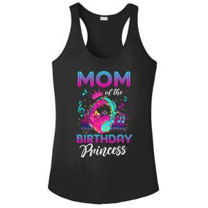 Mom Of The Birthday Princess Rockstars Theme Music Party Ladies PosiCharge Competitor Racerback Tank