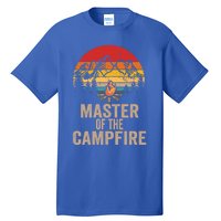 Master Of The Campfire Vintage Funny Camping Outdoor Funny Gift Tall T-Shirt