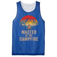 Master Of The Campfire Vintage Funny Camping Outdoor Funny Gift Mesh Reversible Basketball Jersey Tank