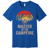 Master Of The Campfire Vintage Funny Camping Outdoor Funny Gift Premium T-Shirt