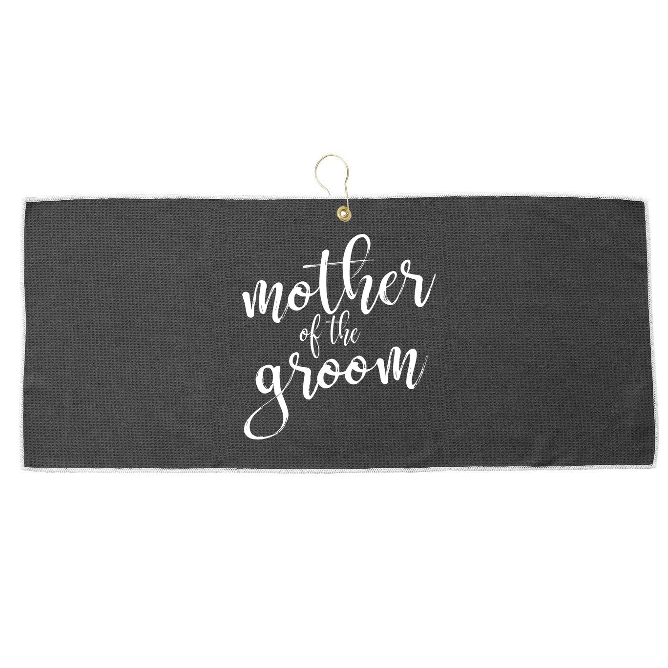 Mother Of The Groom Matching Bridal Shower Large Microfiber Waffle Golf Towel
