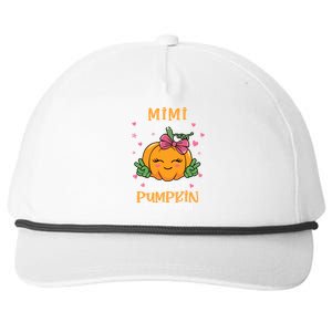 Mimi Of The Cutest Pumpkin In The Patch Halloween Gift Snapback Five-Panel Rope Hat