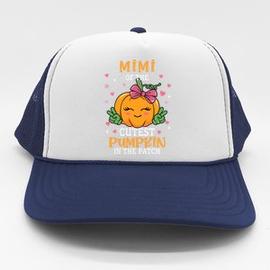 Mimi Of The Cutest Pumpkin In The Patch Halloween Gift Trucker Hat