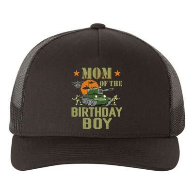 Mom Of The Birthday Boy Army Party Birthday Family Yupoong Adult 5-Panel Trucker Hat