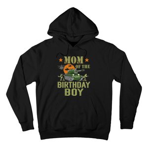 Mom Of The Birthday Boy Army Party Birthday Family Hoodie