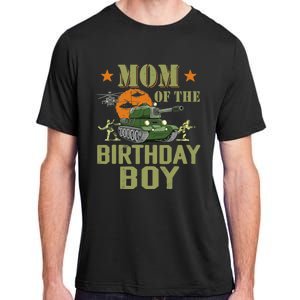 Mom Of The Birthday Boy Army Party Birthday Family Adult ChromaSoft Performance T-Shirt