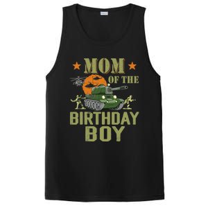 Mom Of The Birthday Boy Army Party Birthday Family PosiCharge Competitor Tank