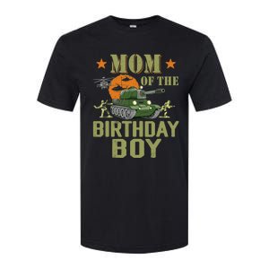 Mom Of The Birthday Boy Army Party Birthday Family Softstyle CVC T-Shirt