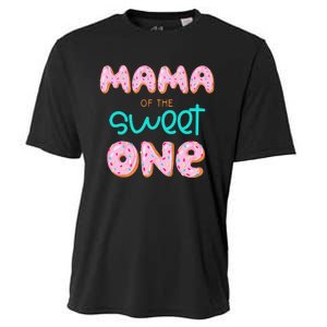 Mama of The Sweet One First Birthday Matching Family Donut Cooling Performance Crew T-Shirt