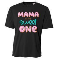 Mama of The Sweet One First Birthday Matching Family Donut Cooling Performance Crew T-Shirt