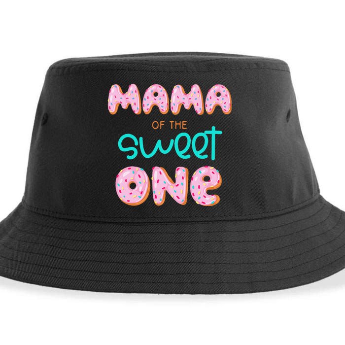 Mama of The Sweet One First Birthday Matching Family Donut Sustainable Bucket Hat