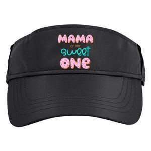 Mama of The Sweet One First Birthday Matching Family Donut Adult Drive Performance Visor