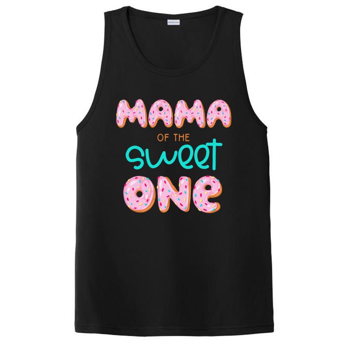 Mama of The Sweet One First Birthday Matching Family Donut PosiCharge Competitor Tank