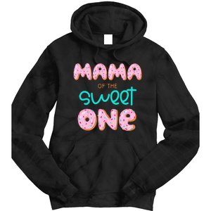 Mama of The Sweet One First Birthday Matching Family Donut Tie Dye Hoodie