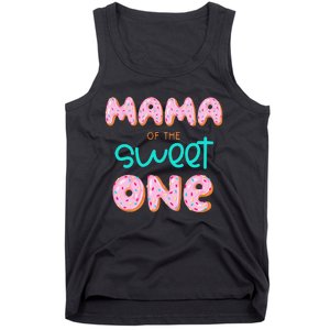 Mama of The Sweet One First Birthday Matching Family Donut Tank Top