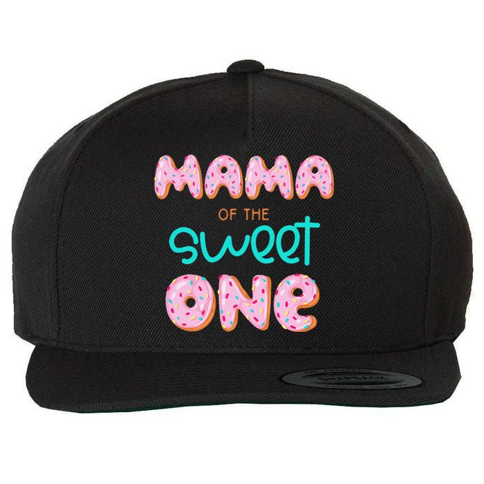 Mama of The Sweet One First Birthday Matching Family Donut Wool Snapback Cap