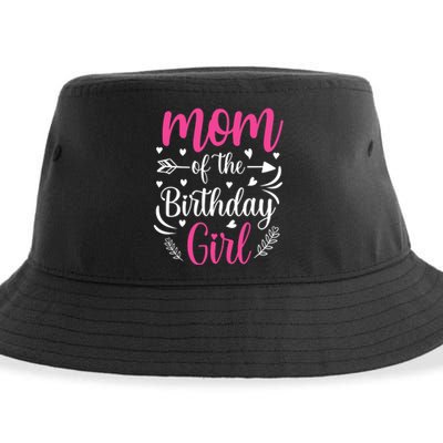 Mom Of The Birthday Girl Funny Mama Bday Party Sustainable Bucket Hat