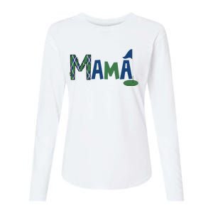 Mama Of The Birthday Boy Hole In One Golf Sport Matching Womens Cotton Relaxed Long Sleeve T-Shirt