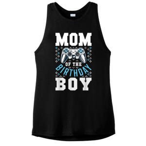 Mom Of The Birthday Boy Matching Video Gamer Birthday Party Ladies PosiCharge Tri-Blend Wicking Tank