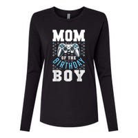 Mom Of The Birthday Boy Matching Video Gamer Birthday Party Womens Cotton Relaxed Long Sleeve T-Shirt