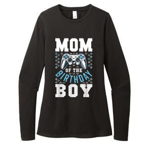 Mom Of The Birthday Boy Matching Video Gamer Birthday Party Womens CVC Long Sleeve Shirt