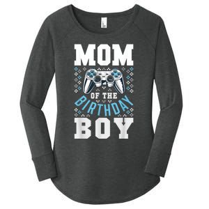 Mom Of The Birthday Boy Matching Video Gamer Birthday Party Women's Perfect Tri Tunic Long Sleeve Shirt