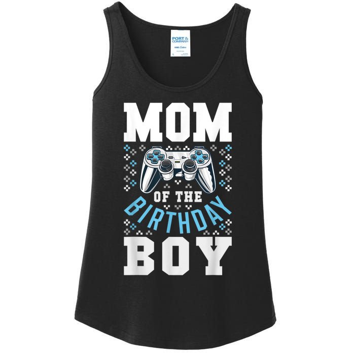 Mom Of The Birthday Boy Matching Video Gamer Birthday Party Ladies Essential Tank