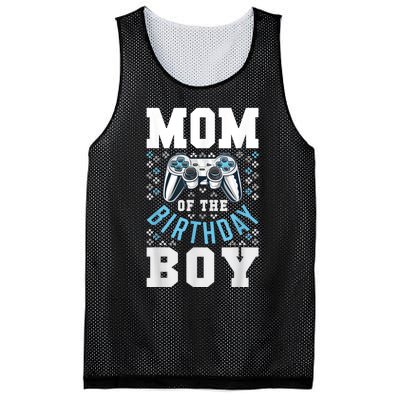 Mom Of The Birthday Boy Matching Video Gamer Birthday Party Mesh Reversible Basketball Jersey Tank