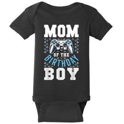 Mom Of The Birthday Boy Matching Video Gamer Birthday Party Baby Bodysuit